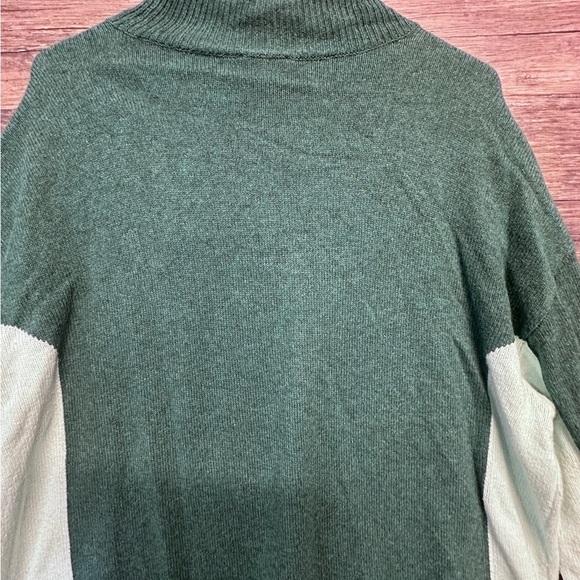 Talbots Green Cowl Neck Sweater with Soft Texture - Picture 4 of 11